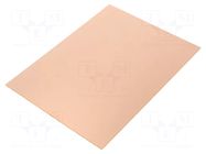 Laminate; hard paper; 1.6mm; L: 200mm; W: 150mm; Coating: copper RADEMACHER