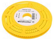 Markers; Marking: 1; 4÷10mm; PVC; yellow; -30÷80°C; leaded; CLI C WEIDMÜLLER