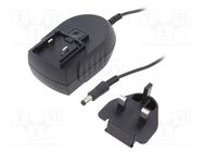 Power supply: switching; mains,plug; 5VDC; 5A; 25W; Out: 5,5/2,1 TDK-LAMBDA