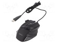 Optical mouse; black; USB; wired; Features: DPI change button LOGILINK