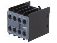 Auxiliary contacts; Size: S00; Leads: screw terminals; front; 6A SIEMENS