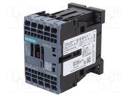 Contactor: 3-pole; NO x3; Auxiliary contacts: NC; 110VAC; 9A; 3RT20 SIEMENS