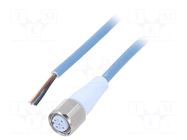 Cable: for sensors/automation; M12; PIN: 4; straight; 5m; plug; 7024 MURRELEKTRONIK