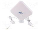Antenna; LTE; 20dBi; for wall mounting; 50Ω; -40÷85°C; CRC9 SR PASSIVES