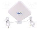 Antenna; LTE; 20dBi; for wall mounting; 50Ω; TS9; -40÷85°C SR PASSIVES