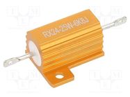 Resistor: wire-wound; with heatsink; 6.8kΩ; 25W; ±5%; 30ppm/°C SR PASSIVES