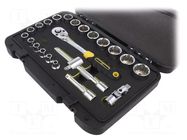 Wrench-set; socket spanner; Mounting: 3/8"; 23pcs. C.K