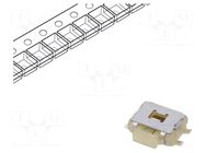 Microswitch TACT; SPST-NO; Pos: 2; 0.05A/12VDC; SMT; 1.57N; 1mm E-SWITCH