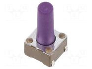 Microswitch TACT; SPST-NO; Pos: 2; 0.05A/12VDC; SMT; 0.64N; 6x6x4mm E-SWITCH