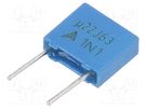 Capacitor: polyester; 220nF; 40VAC; 63VDC; 5mm; ±5%; 7.3x6.5x2.5mm EPCOS