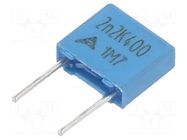 Capacitor: polyester; 2.2nF; 200VAC; 400VDC; 5mm; ±10%; THT; bulk EPCOS