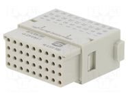 Connector: HDC; module; male; 4A; 32V; Han-Modular®; PIN: 36; crimped HARTING