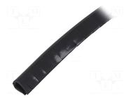 Hole and edge shield; PVC; L: 10m; black; H: 10mm; W: 5.5mm; -30÷70°C KURANT