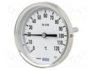 Meter: temperature; analogue,bimetal; 0÷100°C; Probe l: 45mm; A52 WIKA