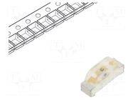 LED; red; SMD; 2110; 16÷38mcd; 2÷2.4VDC; 2.1x0.6x1mm; 130°; 20mA EVERLIGHT
