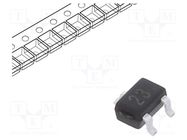 Transistor: NPN; bipolar; BRT; 50V; 0.1A; 0.2W; SOT323; R1: 4.7kΩ YANGJIE TECHNOLOGY