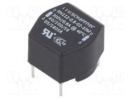 Inductor: wire with current compensation; THT; 10mH; 800mA; 380mΩ SCHAFFNER