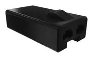 PLUG HOUSING, FLM SERIES, ZHAGA BOOK 20, LEX-LP FOR CRIMP SOCKET CONTACTS, BLACK