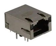 RJ45 JACK, R/A, 8P8C, 1PORT, SHLD