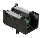 RJ45 JACK, R/A, 8P8C, 1PORT, SHLD