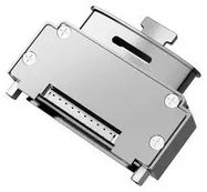 D-SUB BACKSHELL, 37POS, SIZE DC, ALUM