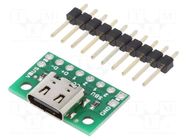 USB C 2.0; connectors; 20.32x13.97mm; socket POLOLU