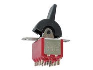 VERTICAL PCB PADDLE SWITCH 4PDT ON-ON