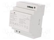 Power supply: switching; for DIN rail; 85W; 12VDC; 7.1A; IP20; 85% 