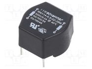 Inductor: wire with current compensation; THT; 39mH; 500mA; 830mΩ SCHAFFNER
