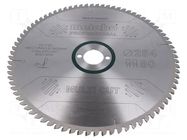 Circular saw; Ø: 254mm; Øhole: 30mm; Teeth: 80; Disc thick: 2.4mm METABO