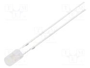 LED; 3mm; white cold; 1120÷1560mcd; 140°; Front: flat; 2.7÷3.4V OPTOSUPPLY