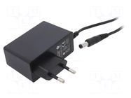 Power supply: switching; mains,plug-in; 12VDC; 2A; 24W; 86.2%; POSC POS
