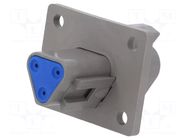 Connector: wire-wire; plug; male; PX0; PIN: 3; IP68; grey; Size: 16 BULGIN