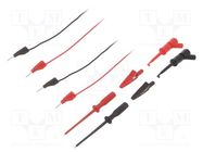 Test leads; red and black; 932961001 HIRSCHMANN T&M