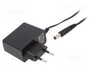 Power supply: switching; mains,plug-in; 12VDC; 0.5A; 6W; 78.88% POS