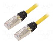 Patch cord; RJ45 plug,both sides; S/FTP,TX6A™ 10Gig; 6a; Cu; 5m PANDUIT