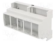 Enclosure: for DIN rail mounting; Y: 89mm; X: 142mm; Z: 65mm; ABS KRADEX
