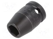Socket; 6-angles,socket spanner,impact; HEX 12mm; 1/2"; IMPACT STAHLWILLE