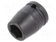 Socket; 6-angles,socket spanner,impact; HEX 16mm; 1/2"; IMPACT STAHLWILLE