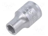 Socket; 6-angles,socket spanner; HEX 10mm; 1/2"; short STAHLWILLE