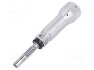 Screwdriver: torque; 160mm; 0.4÷3Nm; Holder: F6,3mm; 1/4" STAHLWILLE