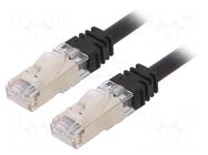 Patch cord; RJ45 plug,both sides; S/FTP,TX6A™ 10Gig; 6a; Cu; 0.5m PANDUIT