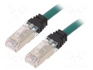 Patch cord; RJ45 plug,both sides; S/FTP,TX6A™ 10Gig; 6a; Cu; 1m PANDUIT