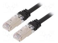 Patch cord; S/FTP,TX6A™ 10Gig; 6a; stranded; Cu; LSZH; black; 3m PANDUIT