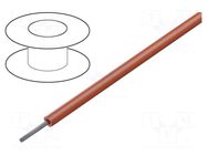Wire; SiF; 1x1.5mm2; stranded; Cu; silicone; red-brown; -60÷180°C TKD