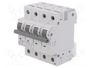 Circuit breaker; 230/400VAC; Inom: 16A; Poles: 3+N; Charact: C; 6kA ETI POLAM