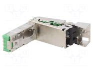 Connector: RJ45; plug; PIN: 8; gold-plated; 8p8c; for cable; IDC PHOENIX CONTACT