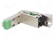 Connector: RJ45; plug; PIN: 8; gold-plated; 8p8c; for cable; IDC PHOENIX CONTACT