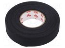 Tape: fixing; W: 19mm; L: 25m; Thk: 0.24mm; natural rubber; black SCAPA
