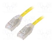 Patch cord; F/UTP,TX6A-28™; 6a; wire; Cu; LSZH; yellow; 3m; 28AWG PANDUIT